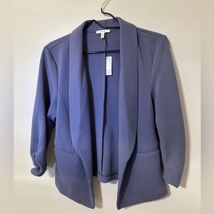 Purple Open Light Blazer Cardigan